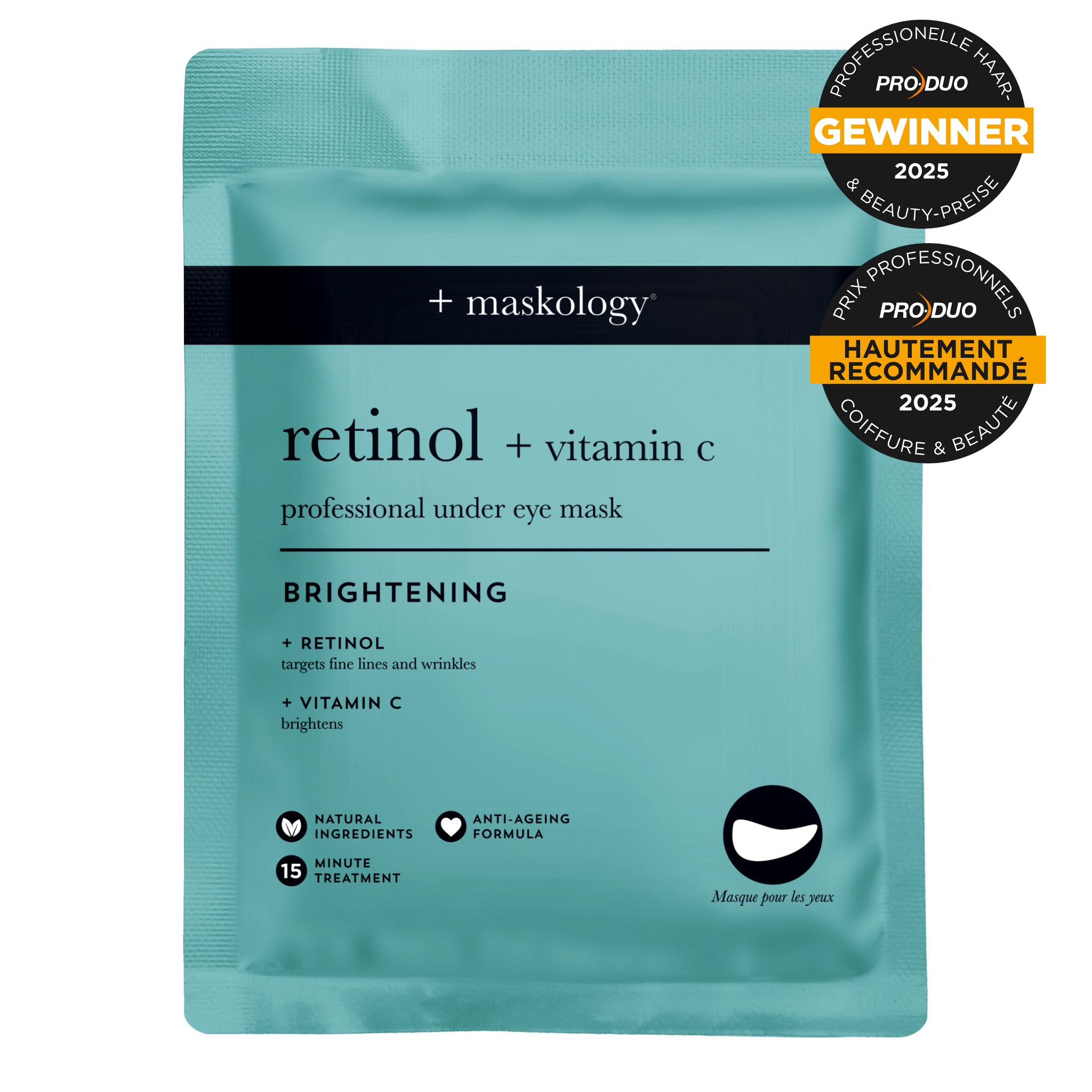 Retinal C RETINOL + VITAMIN-C Professional Under Eye Mask – maskology